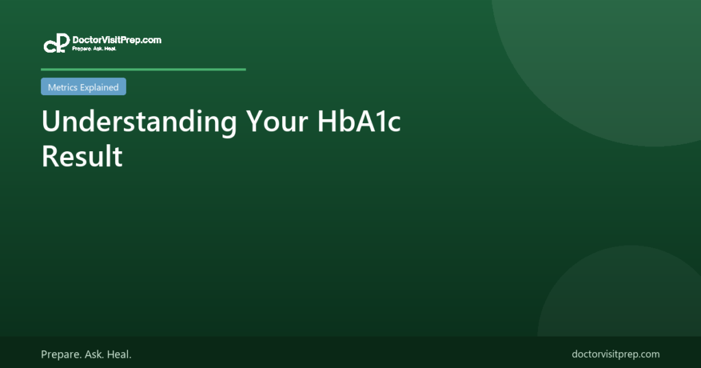 Understanding your HbA1c result diabetes