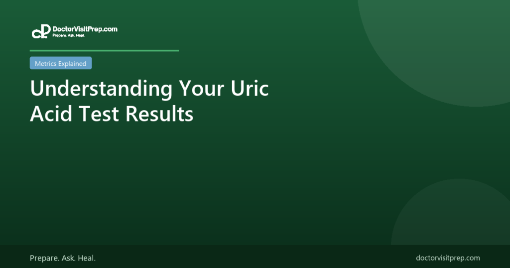 Understanding your uric acid test results gout