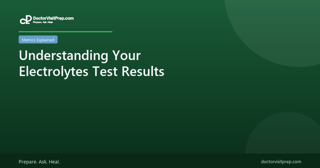 Understanding your electrolytes test results sodium potassium