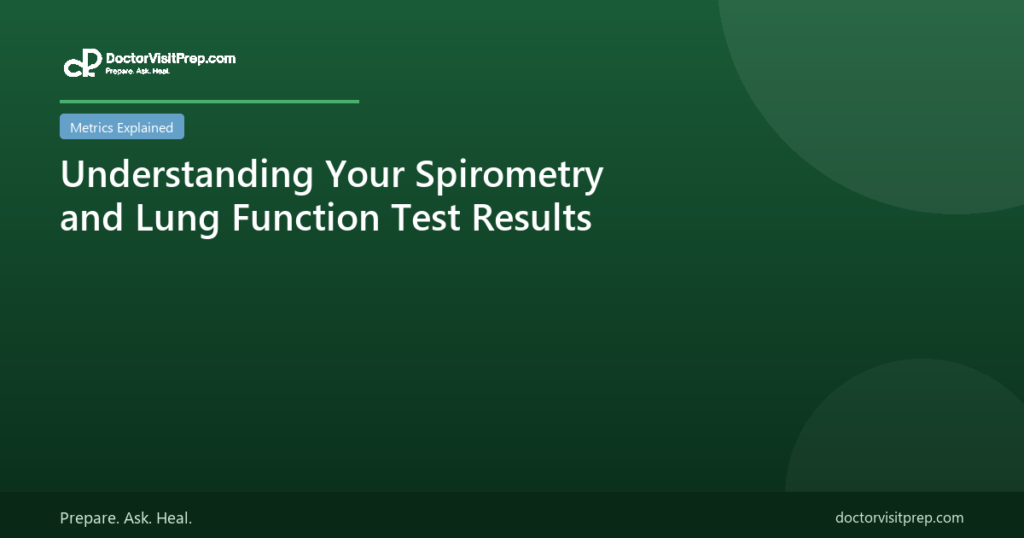 Understanding your spirometry and lung function test results