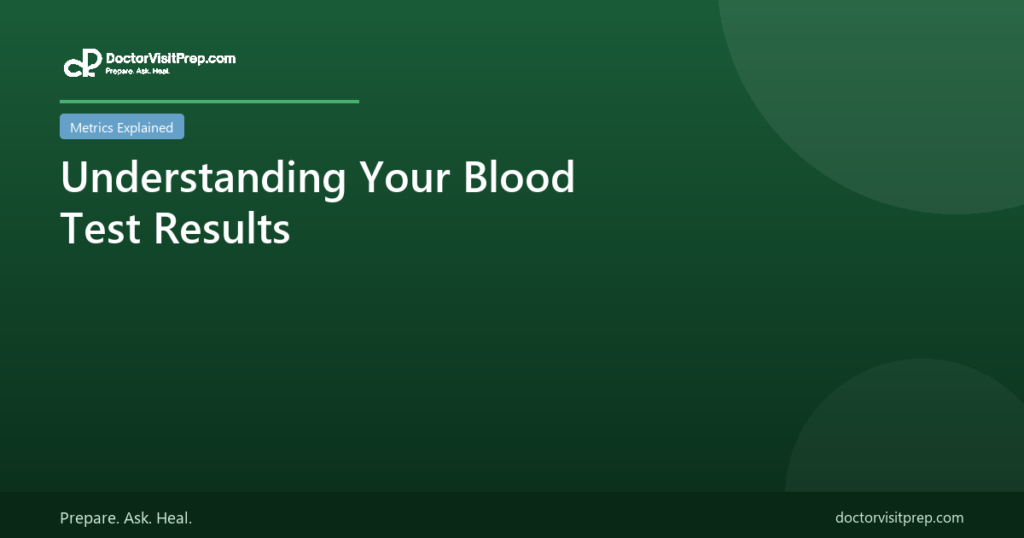 Understanding your blood test results in plain language
