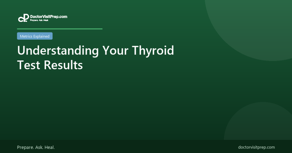 Understanding your thyroid test results TSH T3 T4