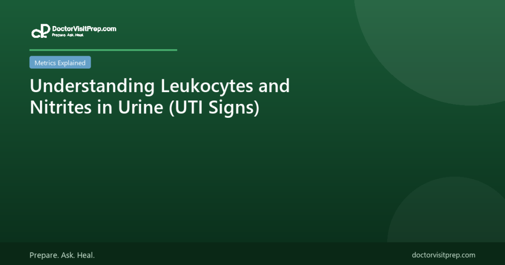 Understanding Leukocytes and Nitrites in Urine (UTI Signs)